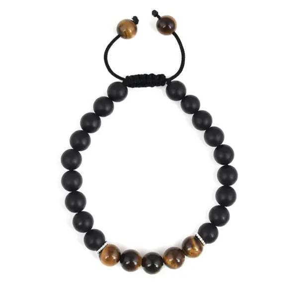 Detaljan pogled odozdo na mušku narukvicu Skriveni Memorijal s elegantnim dizajnom